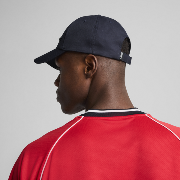 Essentials Metal PUMA Cat Baseball Cap, PUMA Navy, large-ZAF