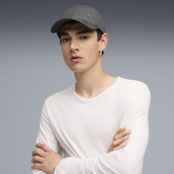 Gorra Essentials Metal PUMA Cat, Dusky Gray, large-MEX