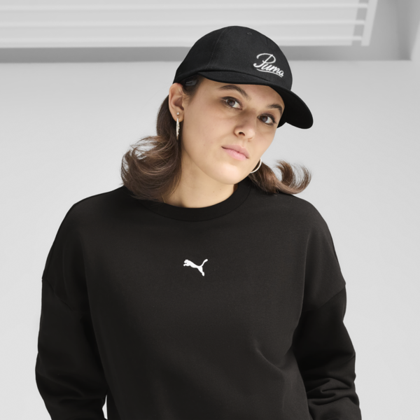 ESS Script Logo Dad Cap, Puma Black, large-ZAF