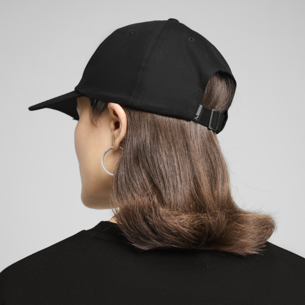 ESS Script Logo Dad Cap, Puma Black, large-ZAF