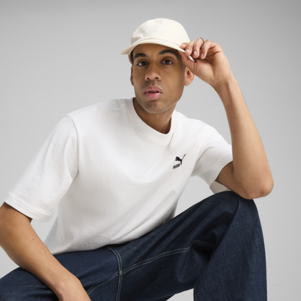 ESS Script Logo Dad Cap, Alpine Snow, large-ZAF