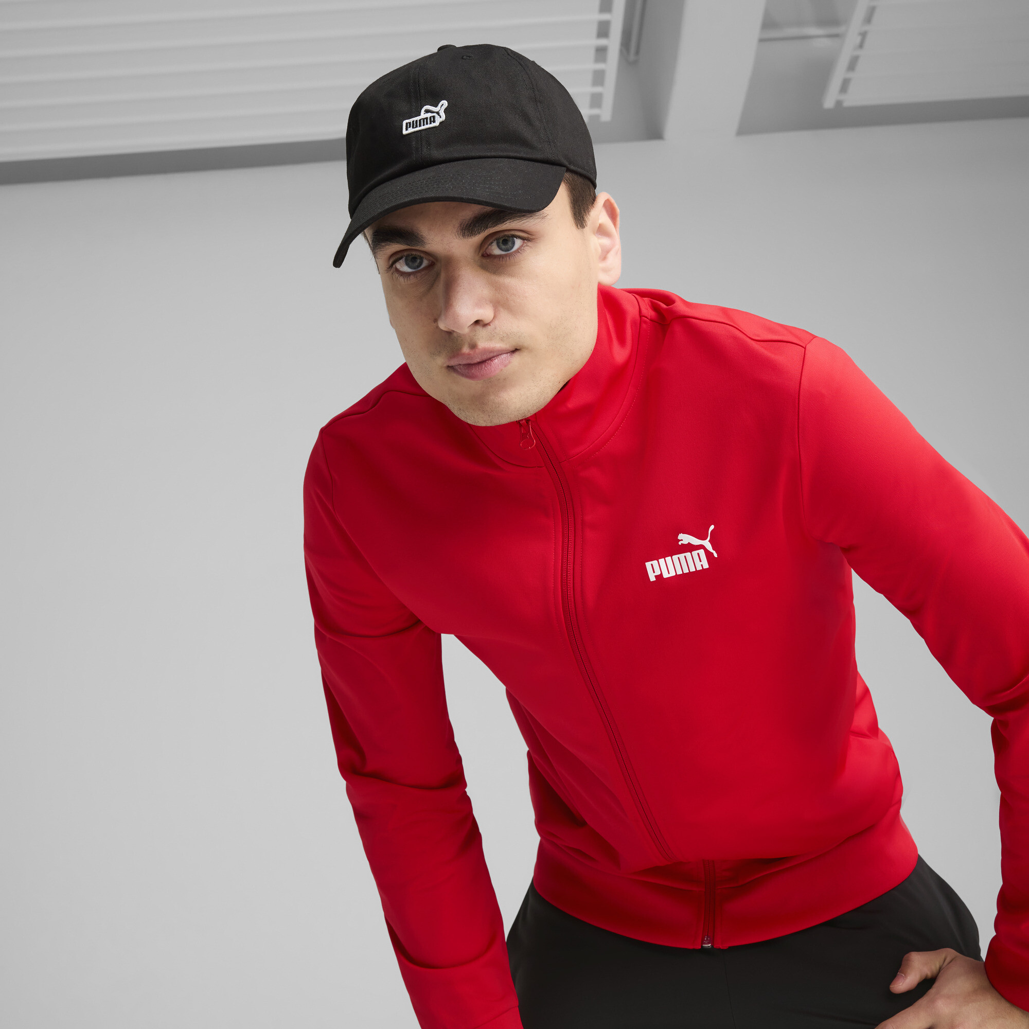 PUMA ESS No.1 Logo baseballpet met patch, Zwart, Maat M thumbnail 4