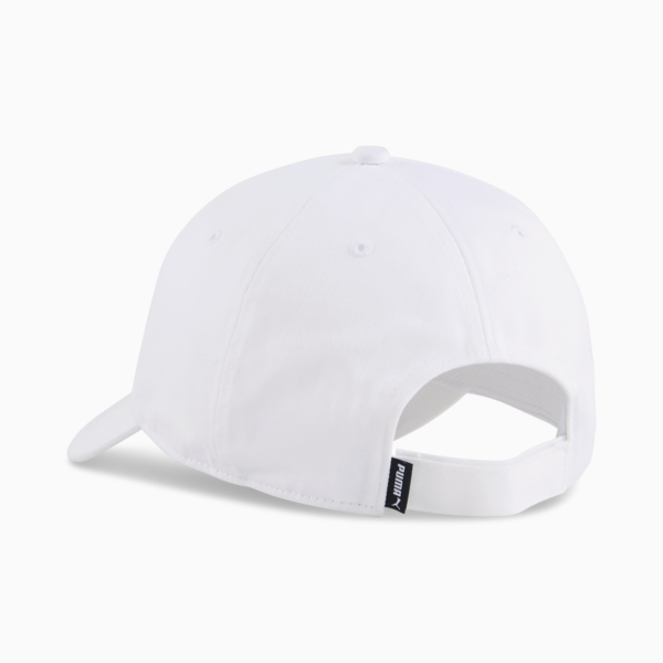 Essentials No. 1 Logo Patch Baseball Cap, PUMA White, large-ZAF