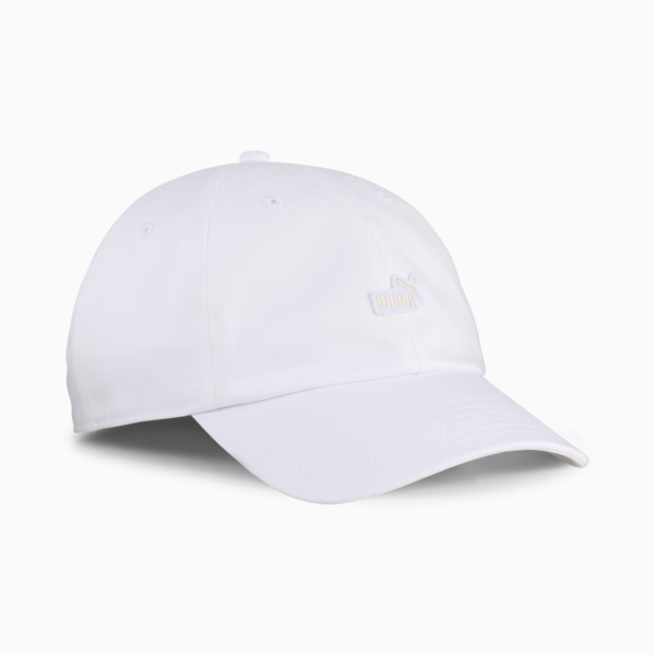 Essentials No. 1 Logo Patch Baseball Cap, PUMA White, large-ZAF