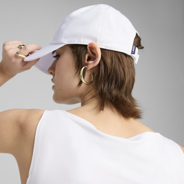 Essentials No. 1 Logo Patch Baseball Cap, PUMA White, large-ZAF