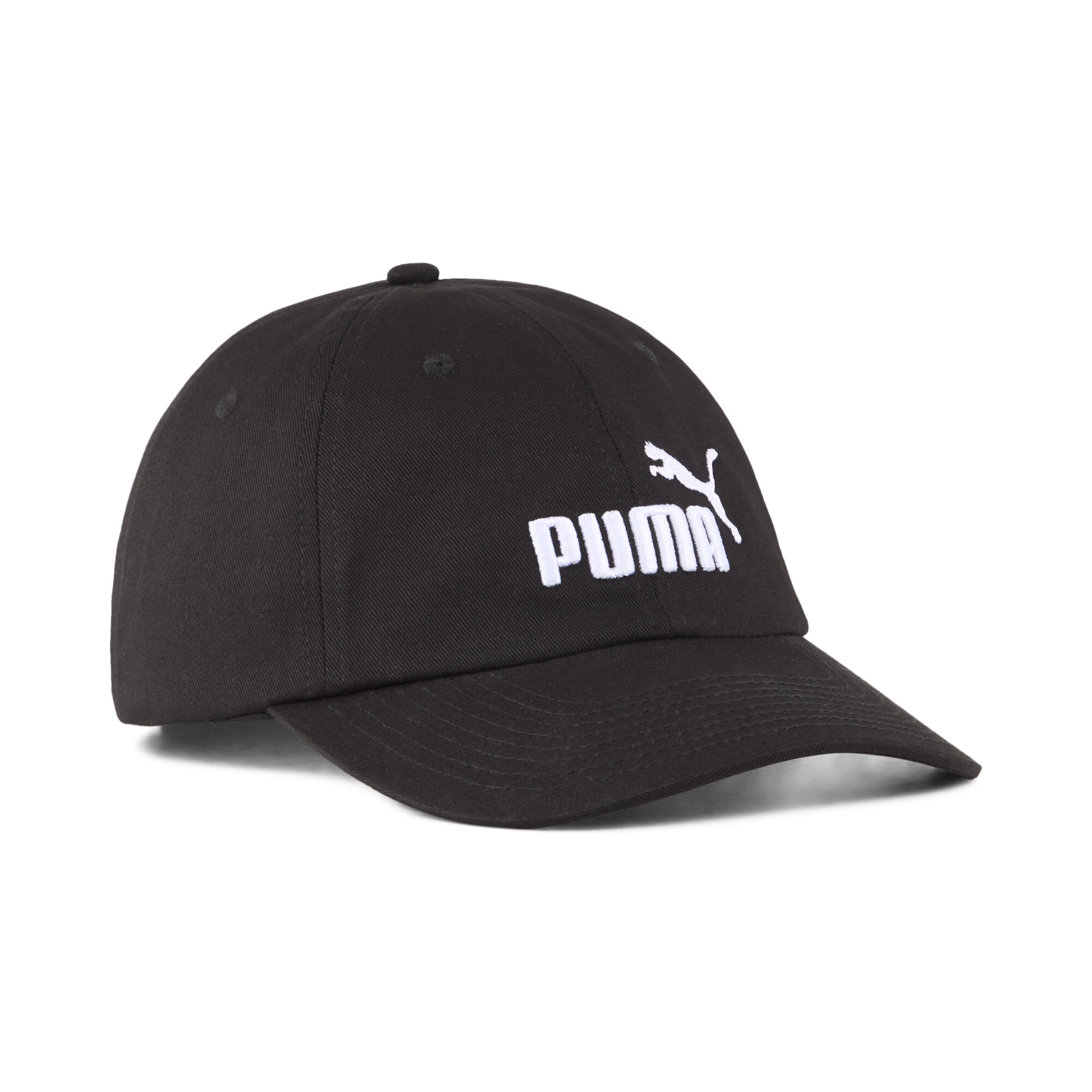 Puma ESS No.1 Logo Baseball Cap | Mit Plain | Black