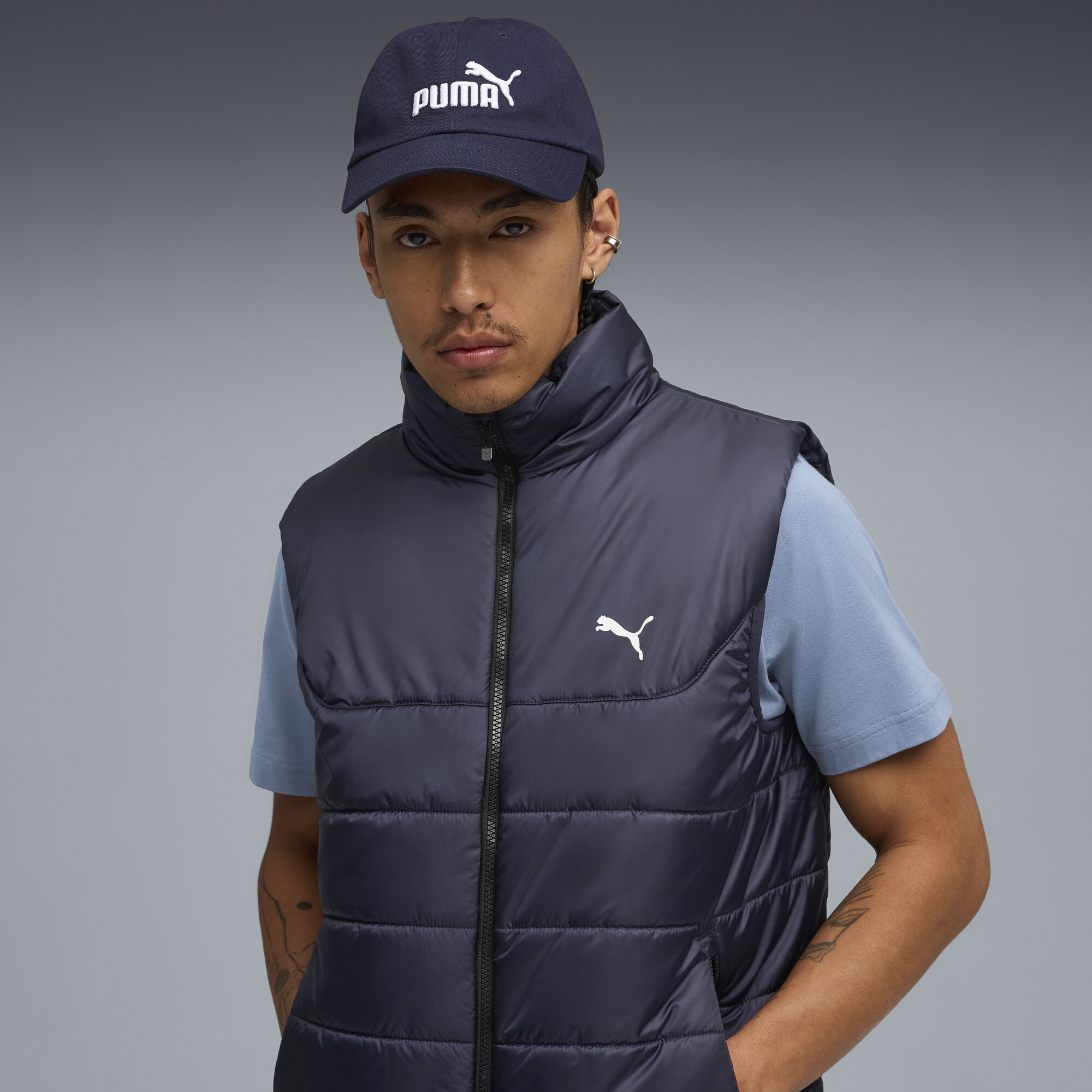 PUMA ESS-logo No.1 Logo baseballpet, Blauw thumbnail 4