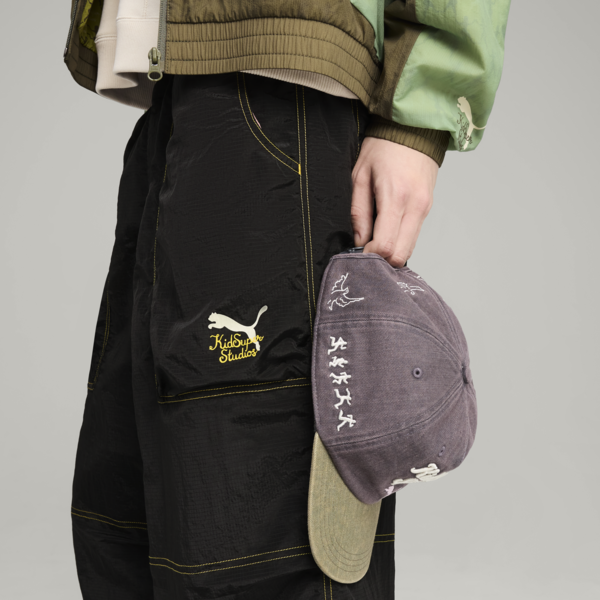 PUMA x KIDSUPER Baseball Cap, Dark Coal, large-ZAF