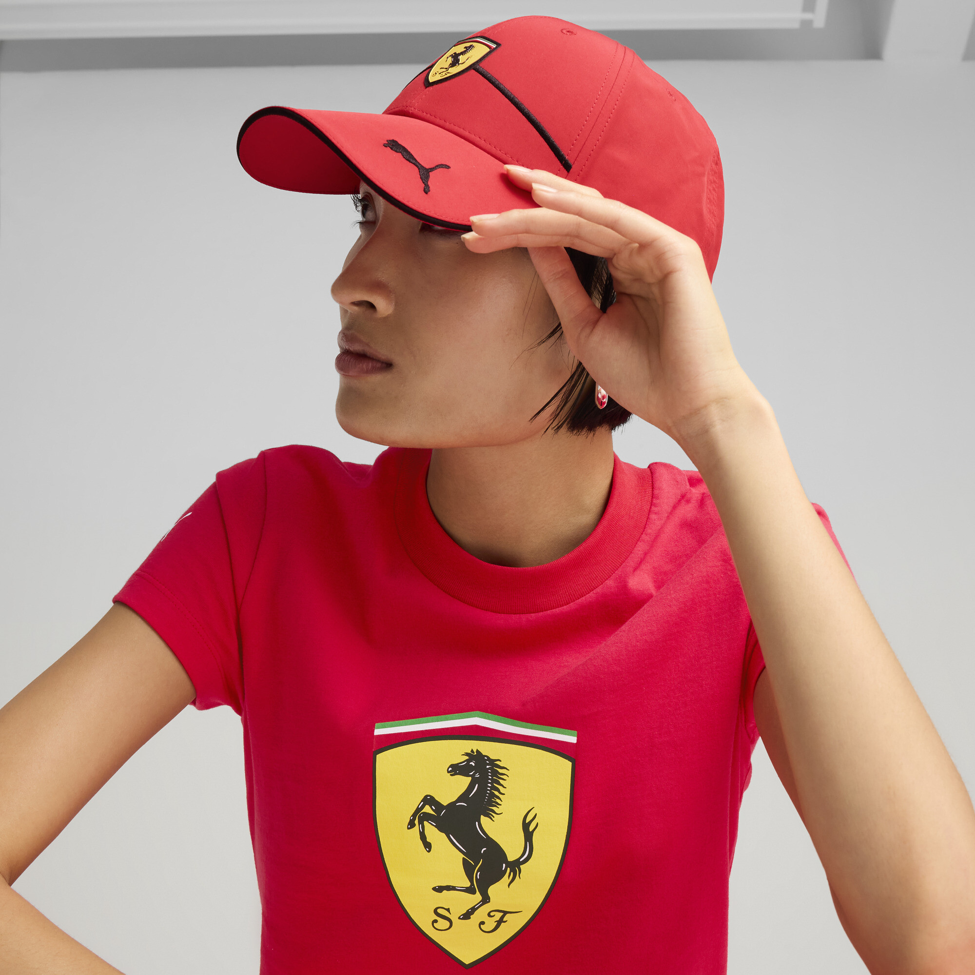 PUMA Ferrari Race baseballpet, Rood, Maat L thumbnail 4
