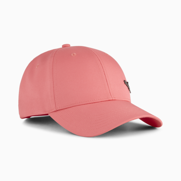 ESS Metal PUMA Cat Baseball Cap Youth, Peach Frost, large-MEX