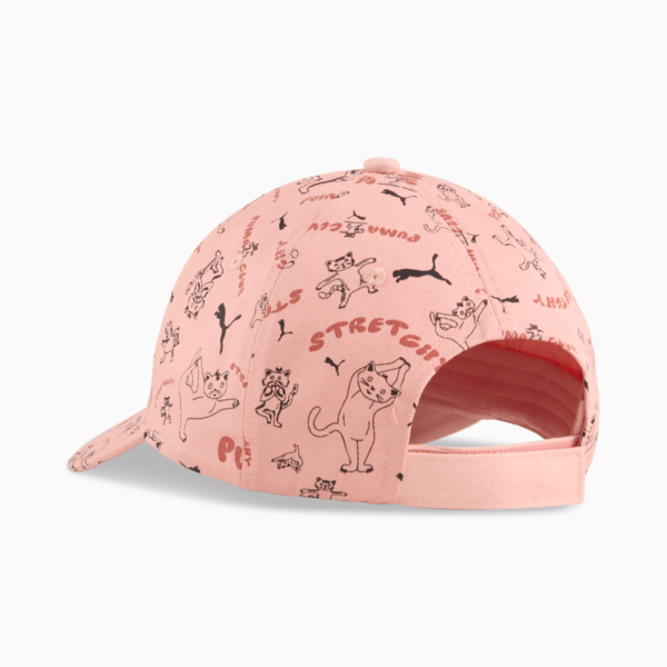 Gorra con visera Essentials No.1 Logo para adolescentes, Pink Fruit-stretchy Cat AOP, large-MEX