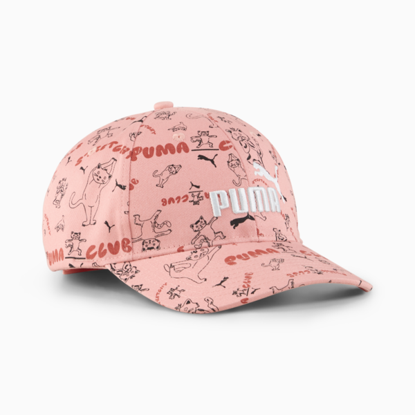Gorra con visera Essentials No.1 Logo para adolescentes, Pink Fruit-stretchy Cat AOP, large-MEX