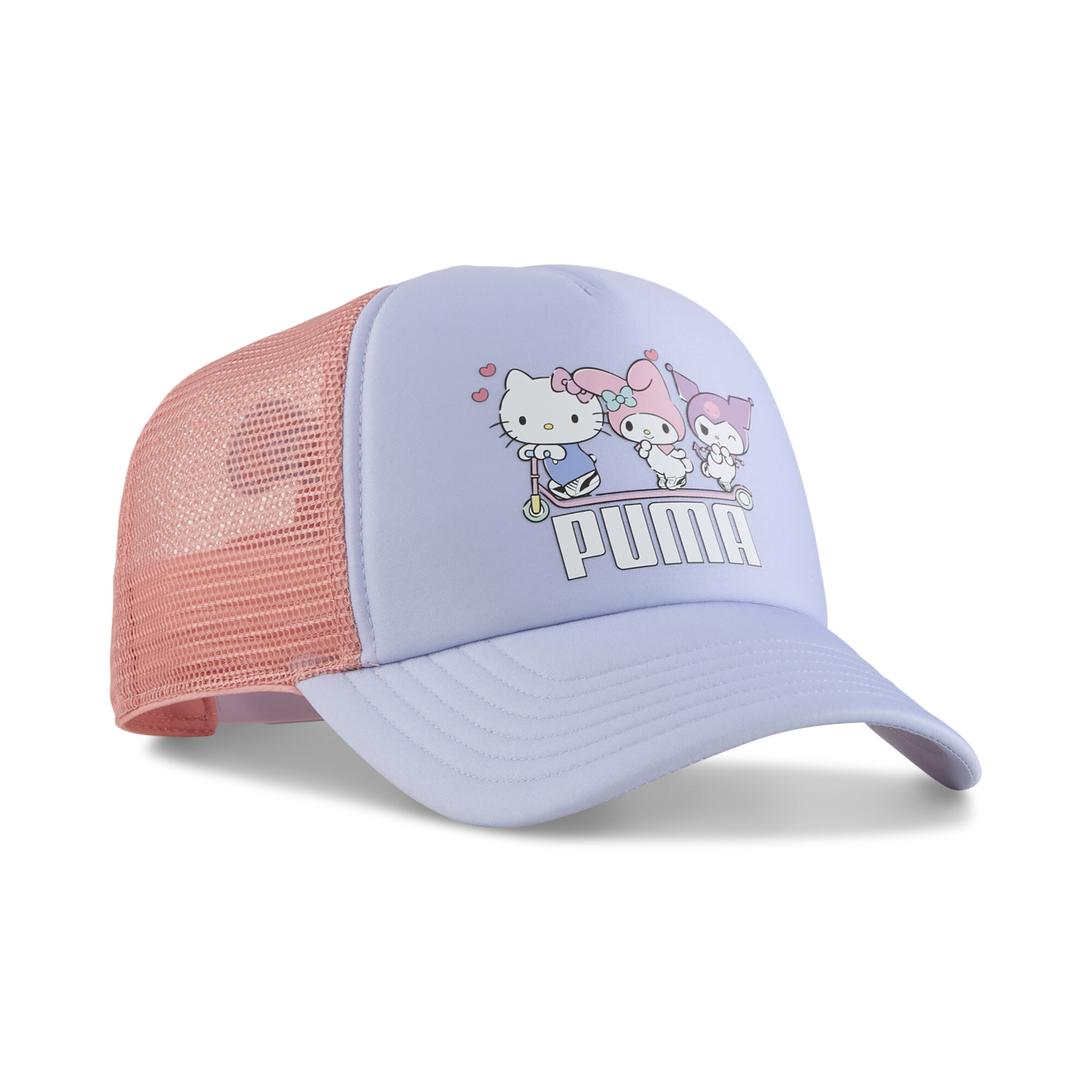 Puma x HELLO KITTY AND FRIENDS Trucker Cap Teenager Für Für Kinder | Mit Plain | Cool Weather | Größe: YOUTH