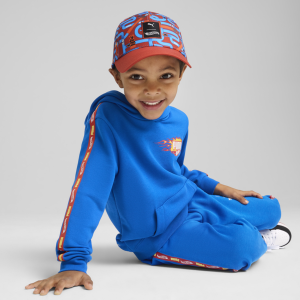 PUMA x HOT WHEELS™ Baseball Cap Youth, Red Fire-AOP, large-MEX