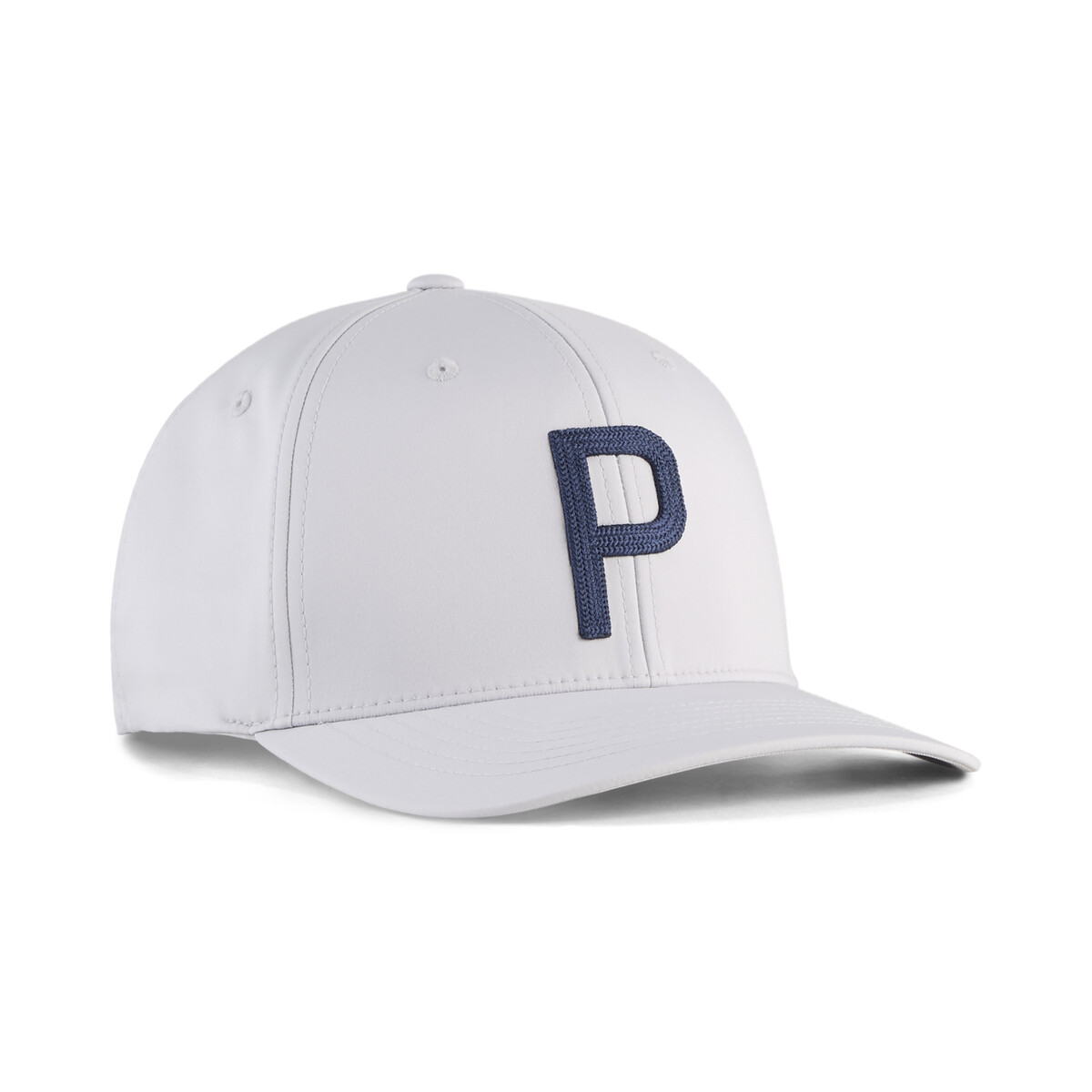 Heritage P Golf Cap Men in Platino Silver/Deep Navy by PUMA, One Size