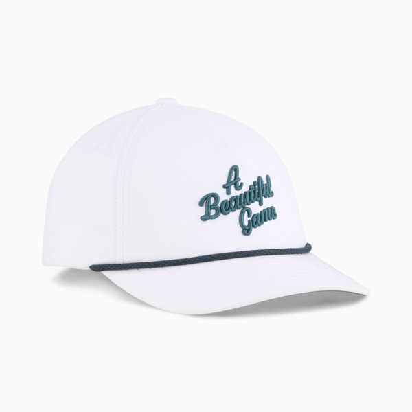 Beautiful Game Golf Cap Men, White Glow-Dark Myrtle, large-ZAF
