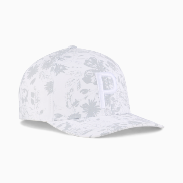 Roses Golf Cap, White Glow, large-ZAF