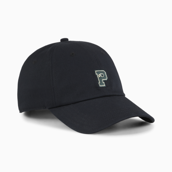 WARDROBE Essentials GRAPHIC Dad Cap, PUMA Black, large-ZAF