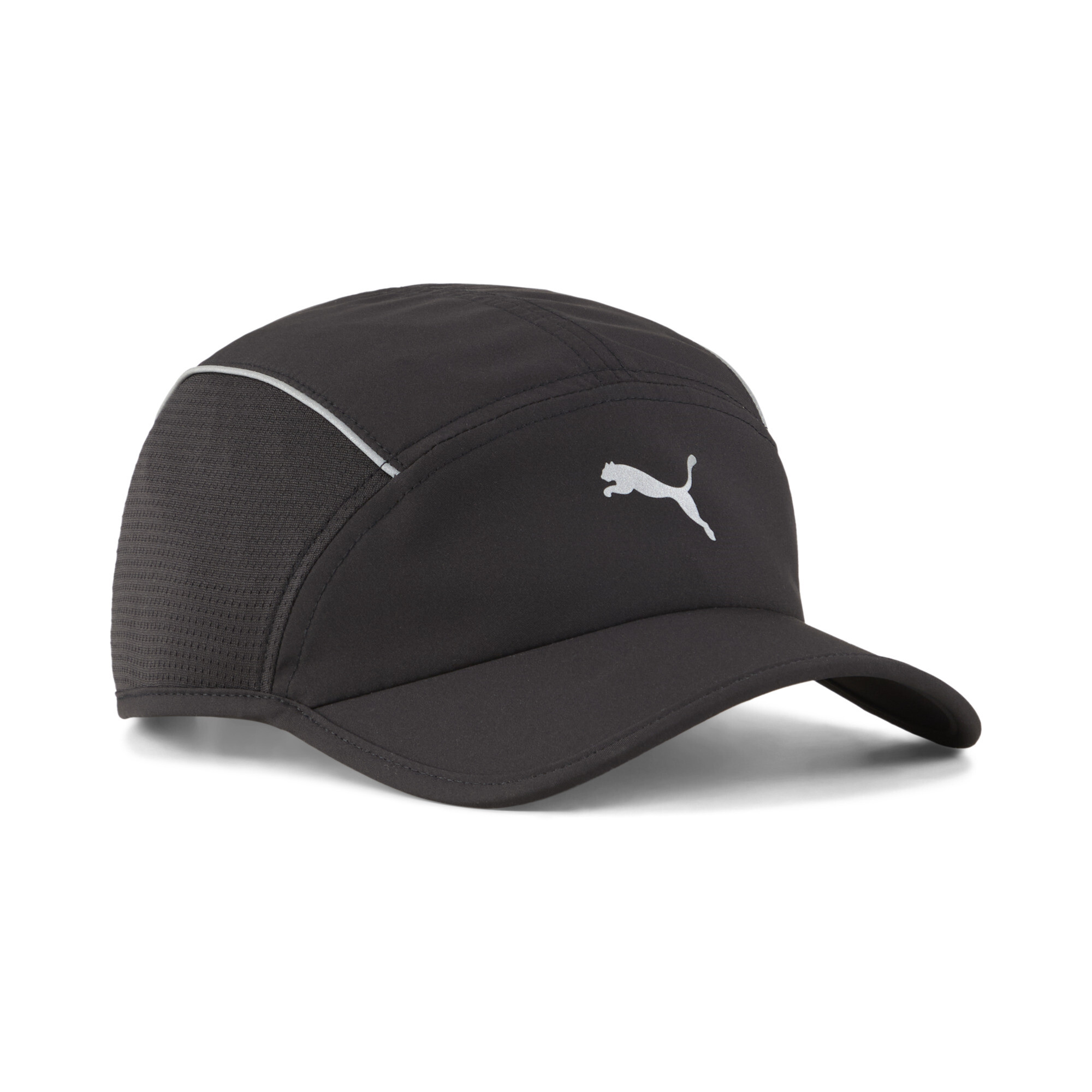 Puma Runenr 5-Panel-Cap mit kurzem Visor | Mit Logo Print | Black