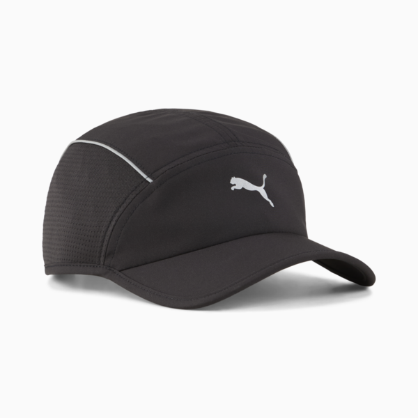 Runner Short Visor 5 Panel Cap, PUMA Black, large-ZAF