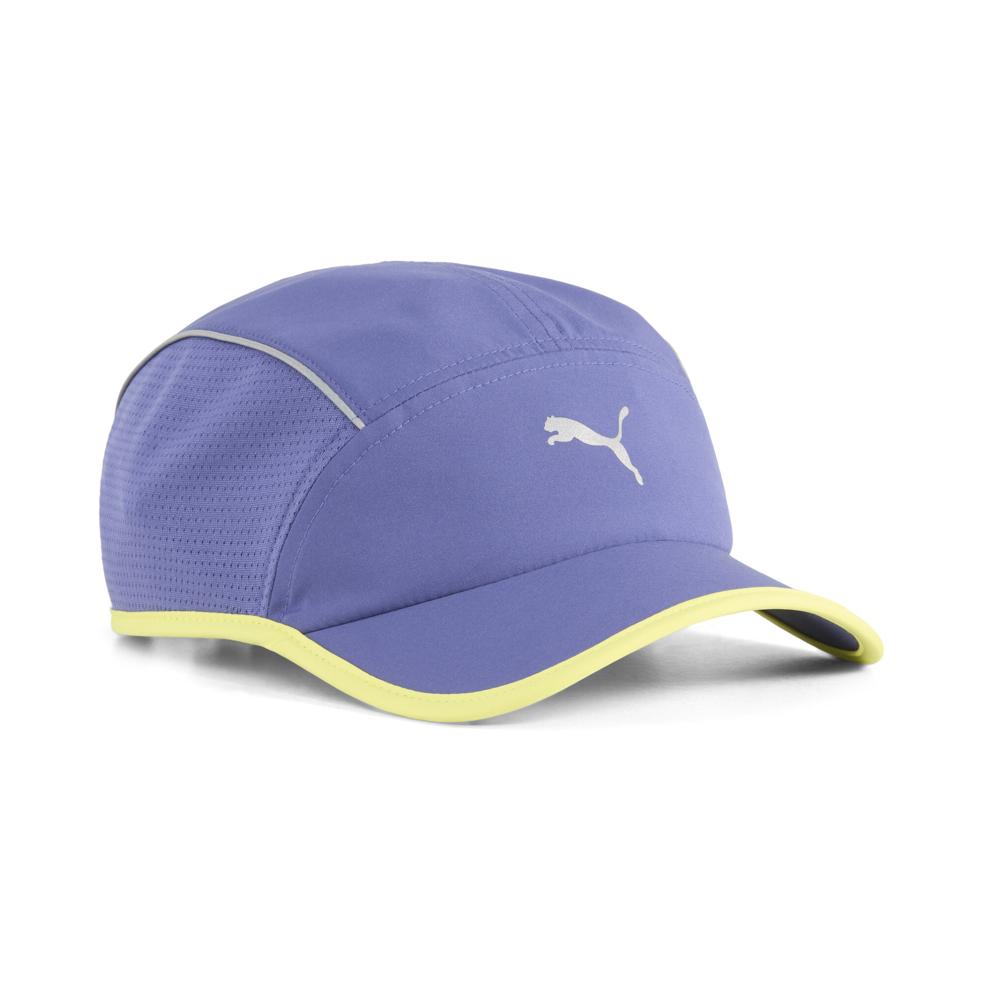 Puma Runenr 5-Panel-Cap mit kurzem Visor | Mit Logo Print | Blue Crystal | Größe: L