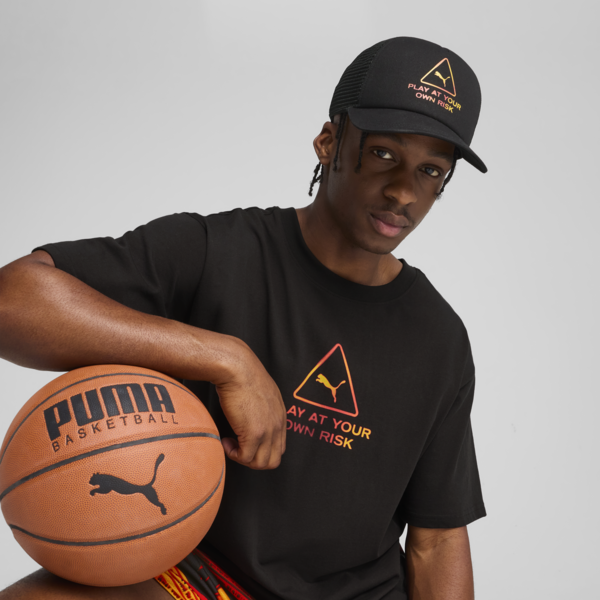 Gorra con tejido de malla PUMA x LAMELO Scoot, PUMA Black, large-ARG