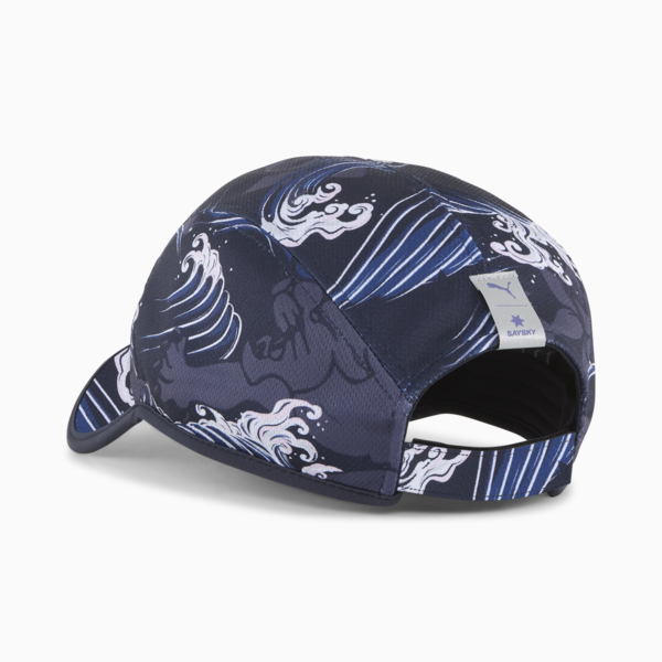 Gorra PUMA X SAYSKY Running unisex, New Navy-Feather Gray-AOP, large-MEX