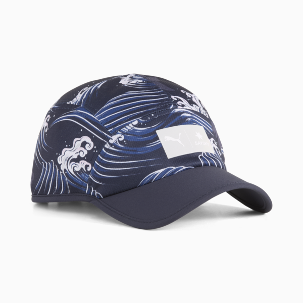 Gorra PUMA X SAYSKY Running unisex, New Navy-Feather Gray-AOP, large-MEX