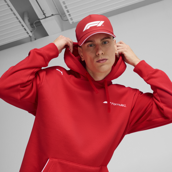 F1 Baseball Cap, Pop Red, large-MEX