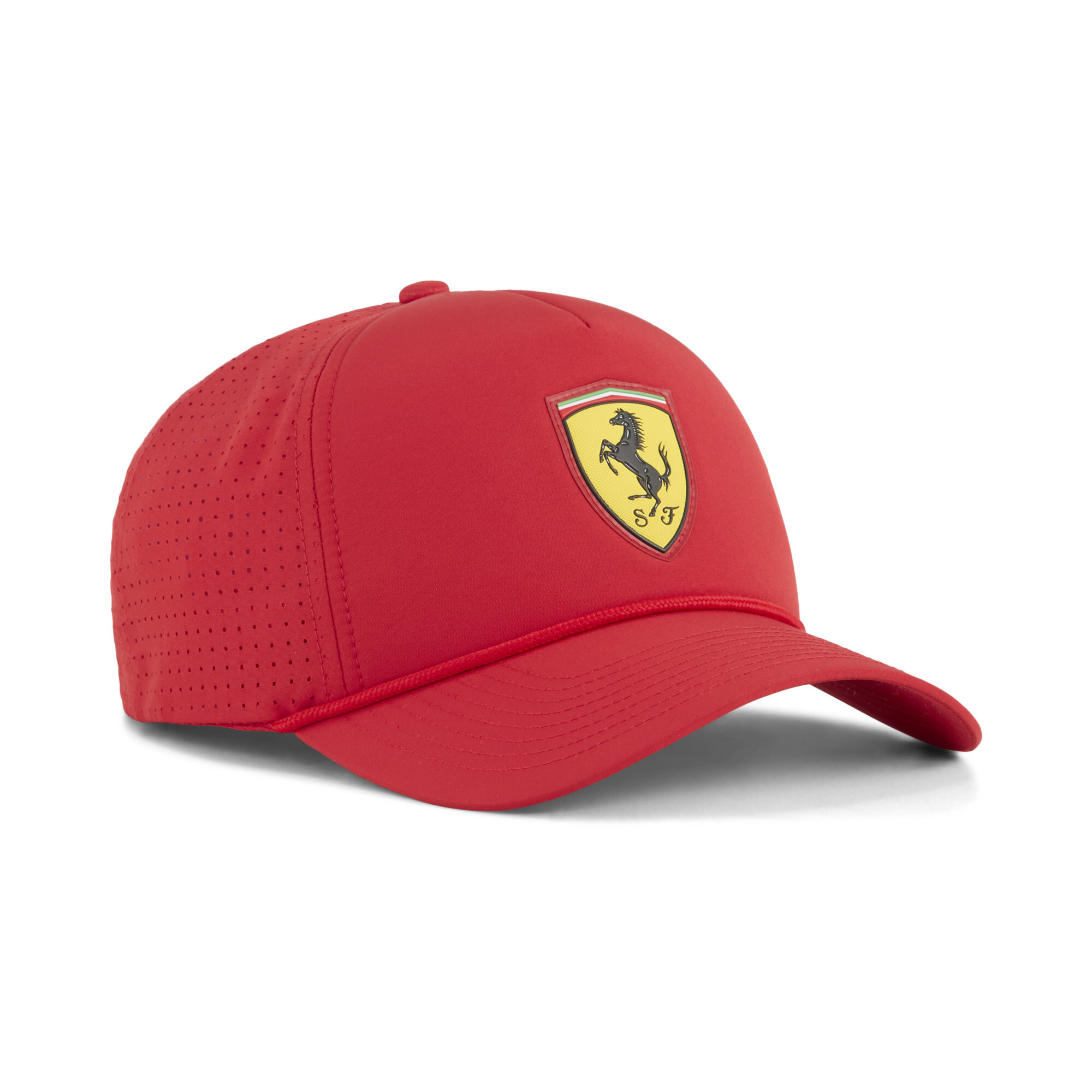 Puma Ferrari Race Trucker Cap | Mit Plain | Rosso Corsa | Größe: S