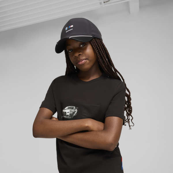 BMW M Motorsport Baseball Cap Youth, PUMA Black, large-MEX