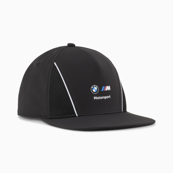 Gorra con visera plana BMW M Motorsport, PUMA Black, large-MEX