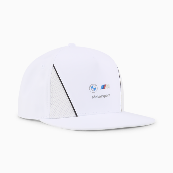BMW M Motorsport Flat Brim Cap, PUMA White, large-MEX