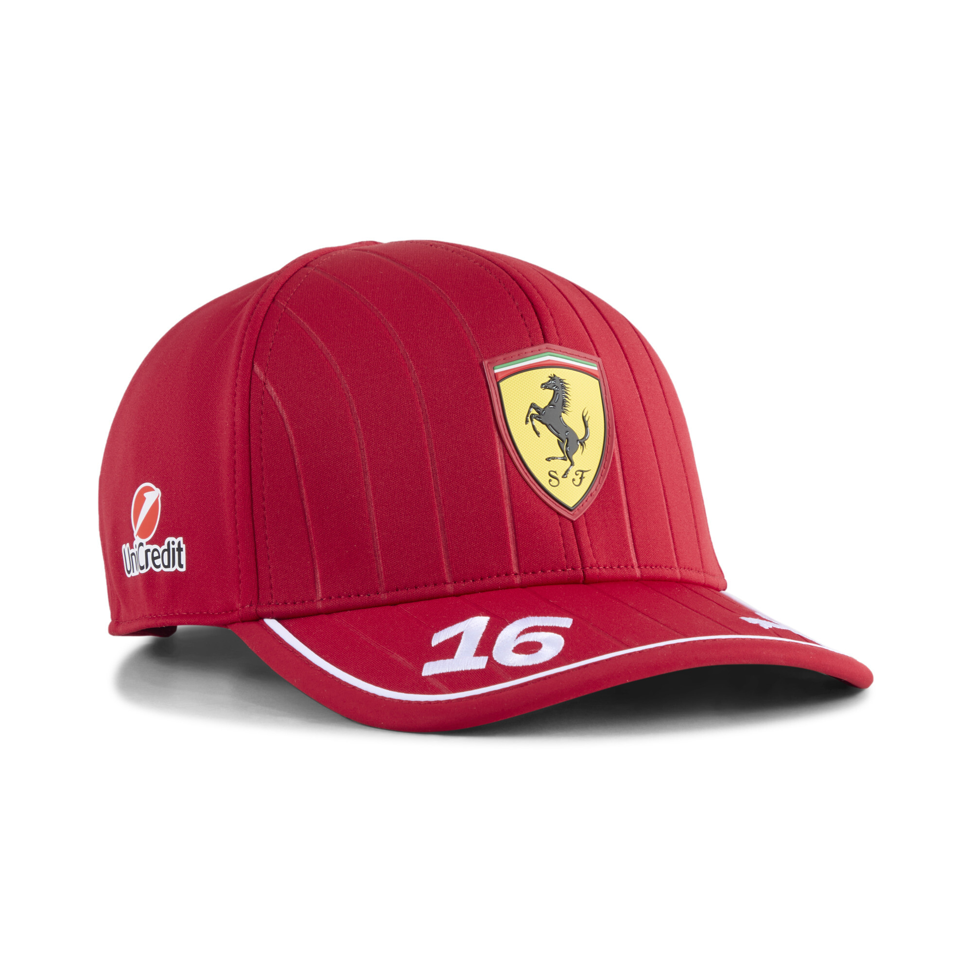 Puma Scuderia Ferrari HP Leclerc Baseball-Cap | Mit Plain | Dark Cherry