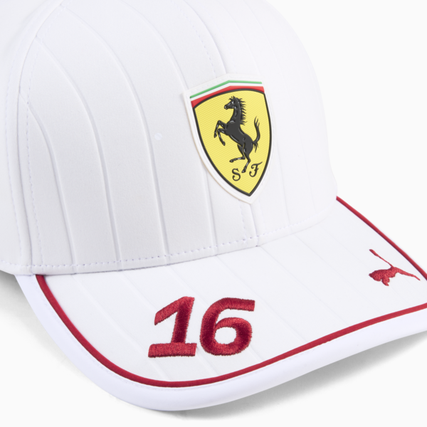 Scuderia Ferrari Leclerc Baseball Cap, PUMA White, large-MEX