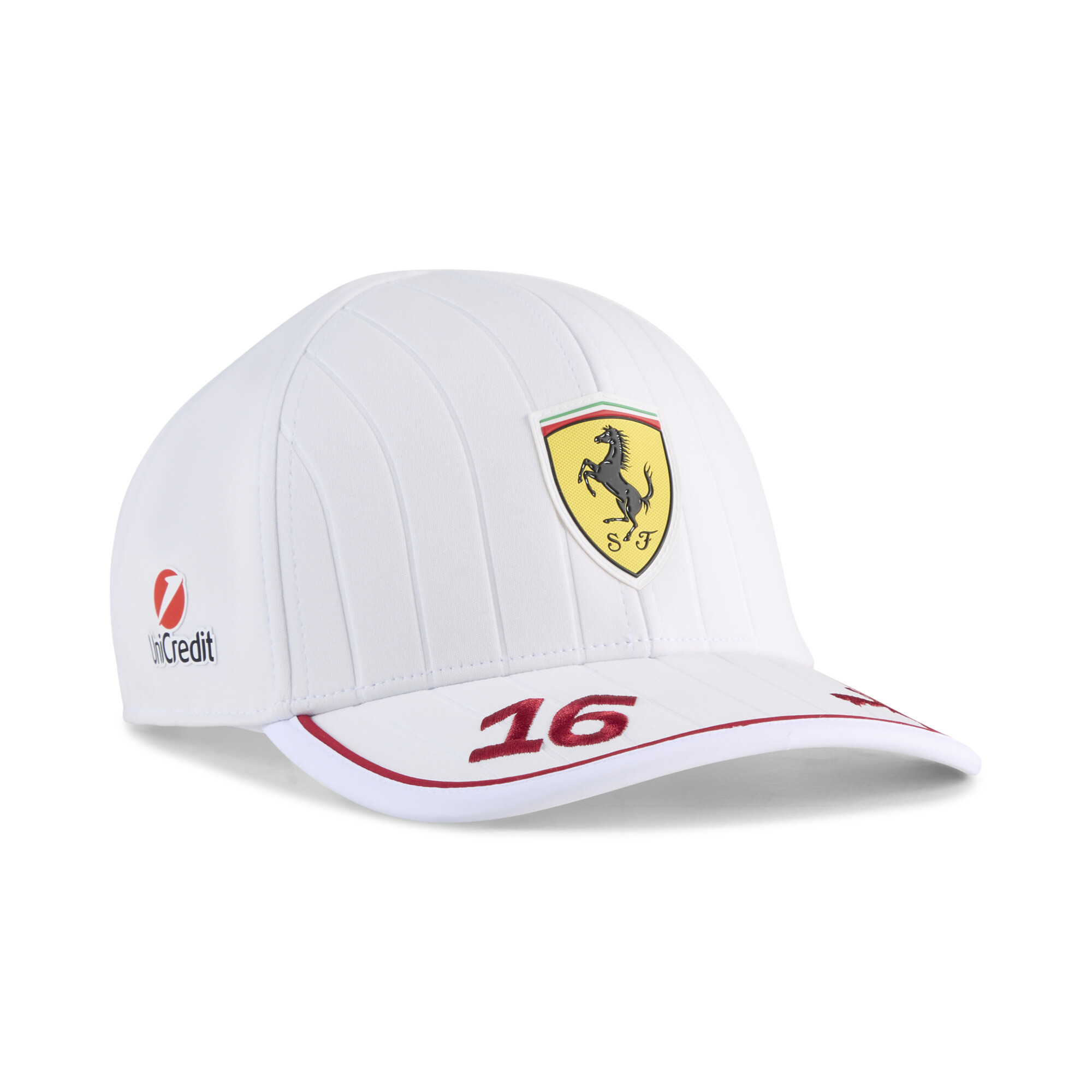 Puma Scuderia Ferrari HP Leclerc Baseball-Cap | Mit Plain | White
