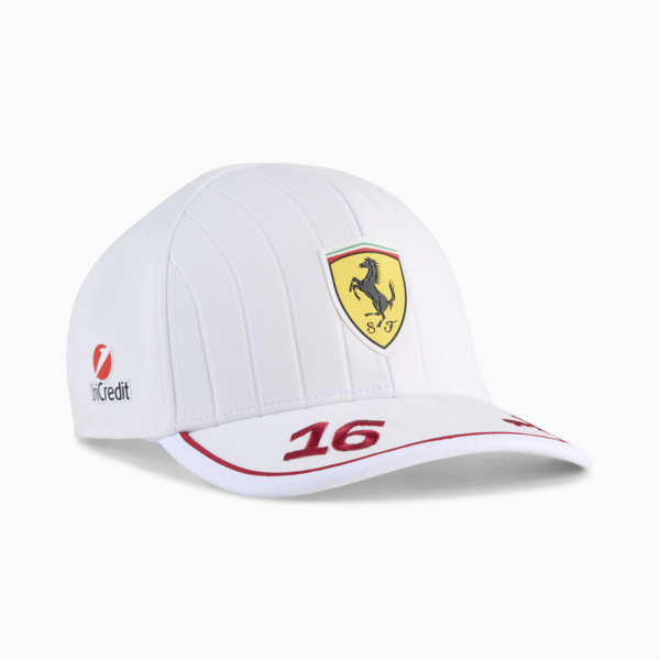 Scuderia Ferrari Leclerc Baseball Cap, PUMA White, large-MEX