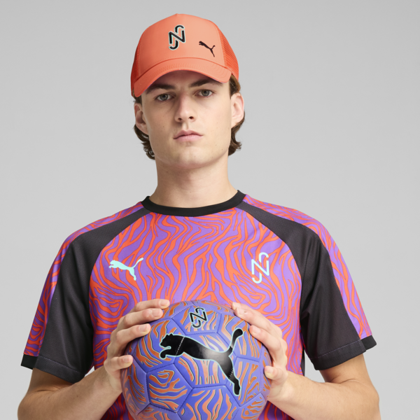 Gorra con tejido de malla Neymar Jr., Orange Poppy-PUMA Black, large-MEX