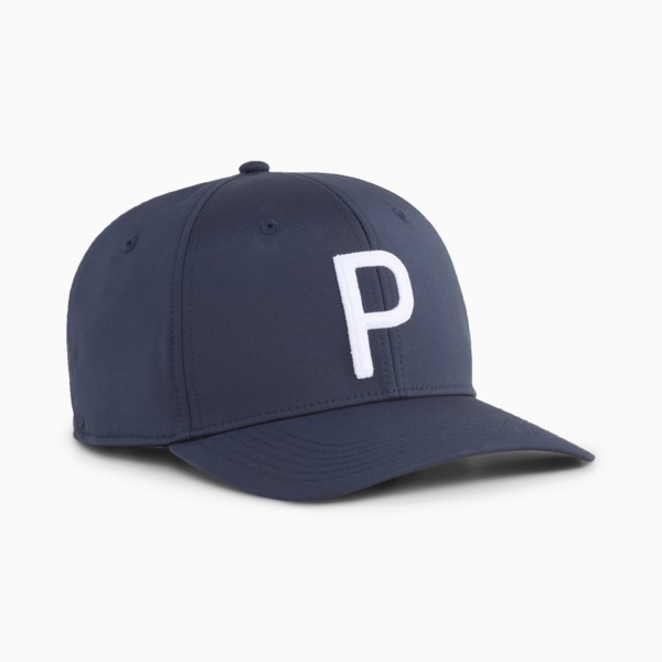 Heritage P Tech Golf Cap Men, Deep Navy-White Glow, large-MEX