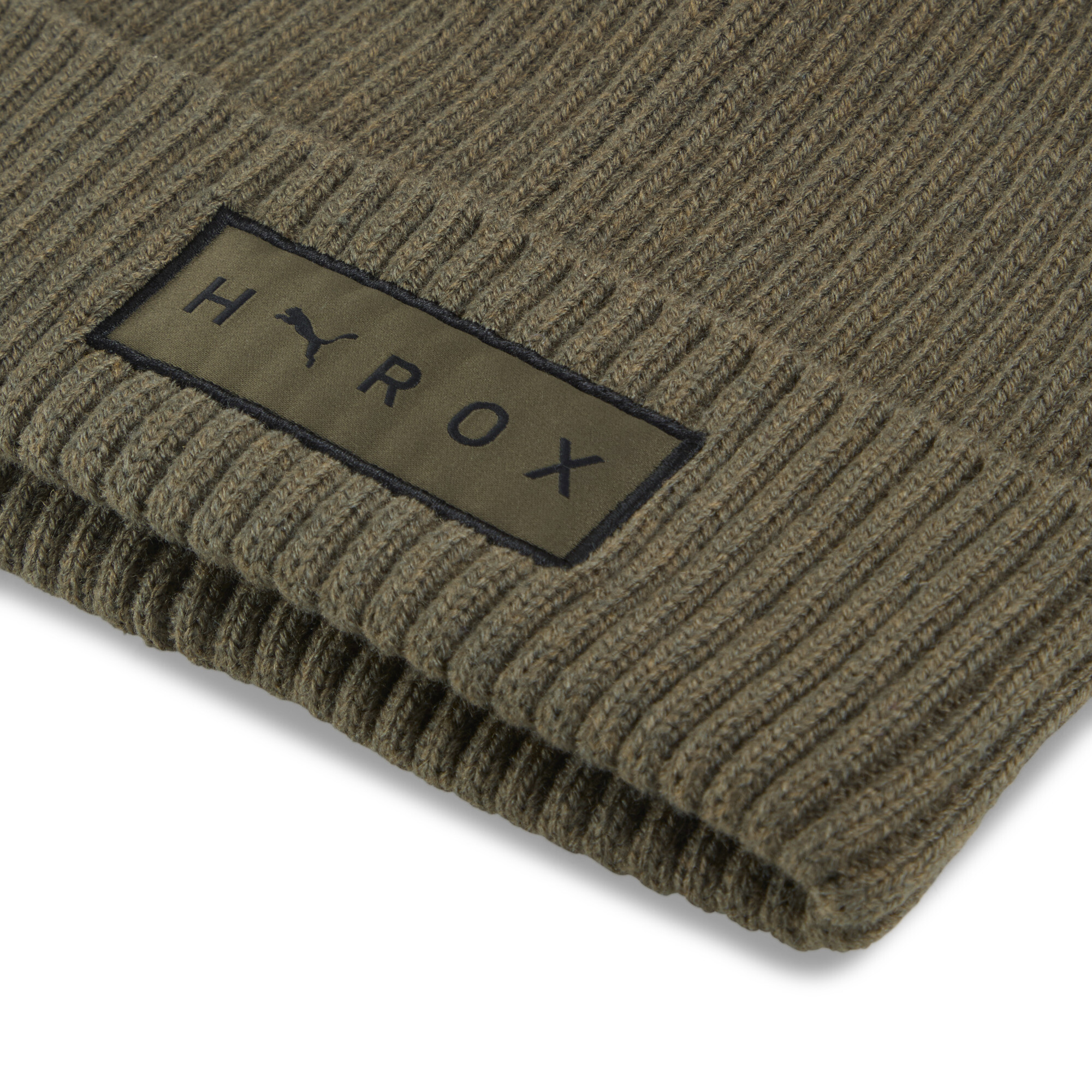 PUMA x HYROX beanie met boord voor Dames, Groen