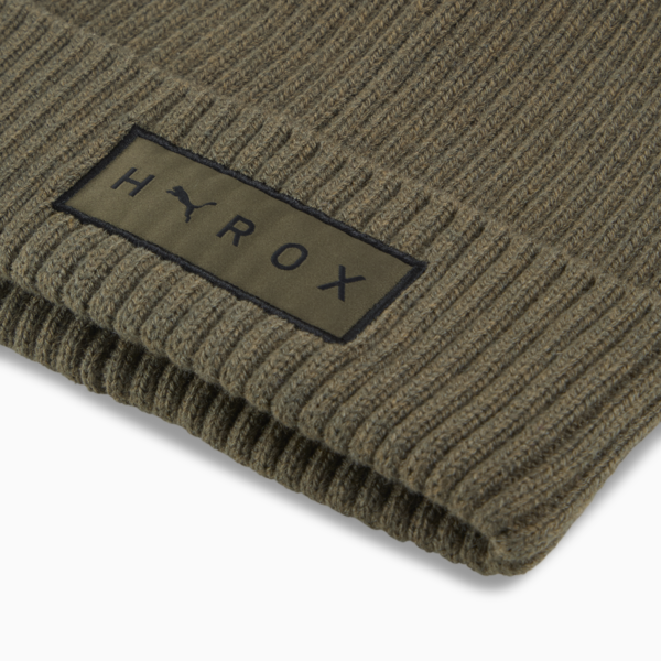 PUMA x HYROX Cuff Beanie, Loden Green, large-ZAF