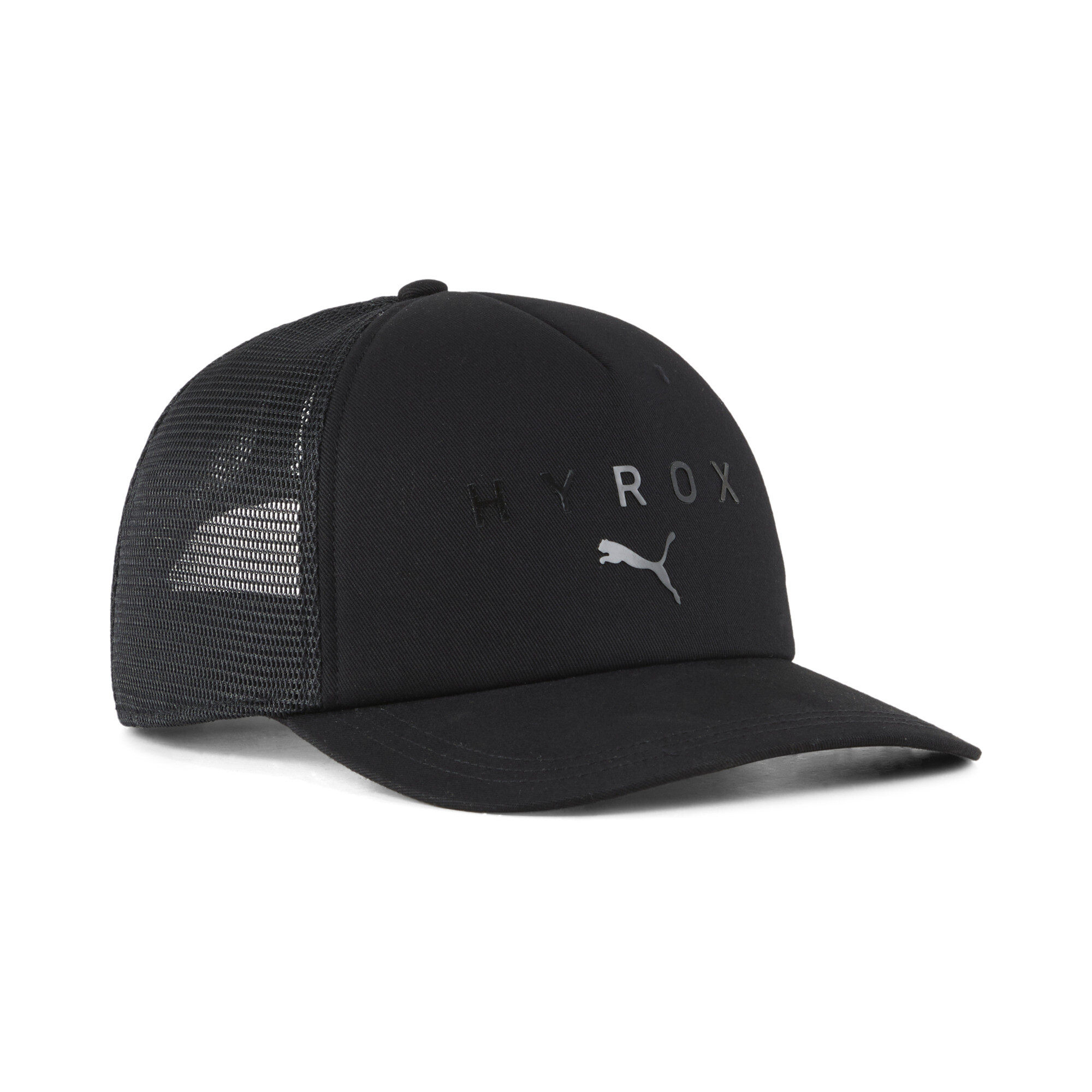 Puma x HYROX Trucker Cap | Mit Logo Print | Black