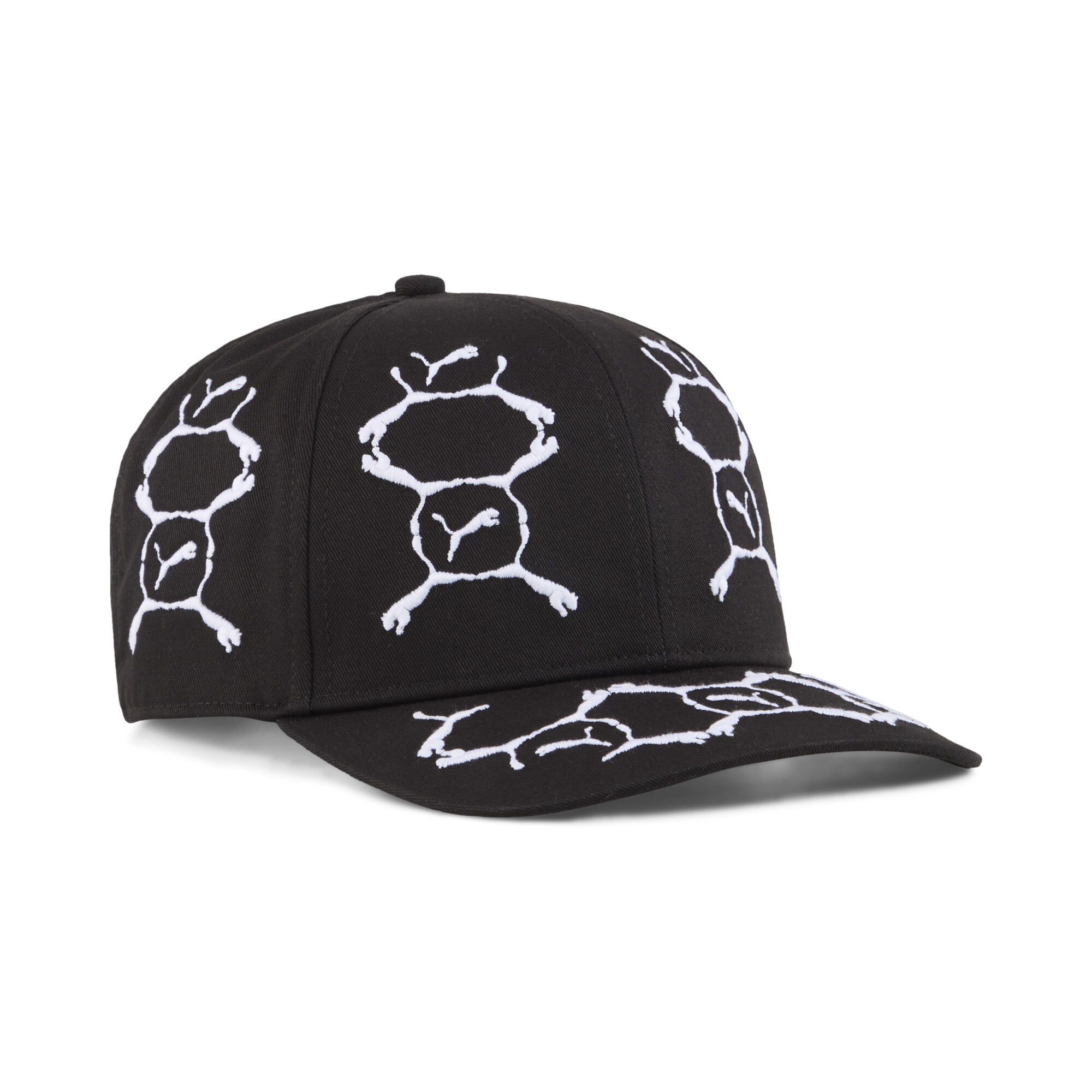 Puma Baseballcap mit gesticktem Cat Logo | Mit Other Pattern | Black/White/Aop