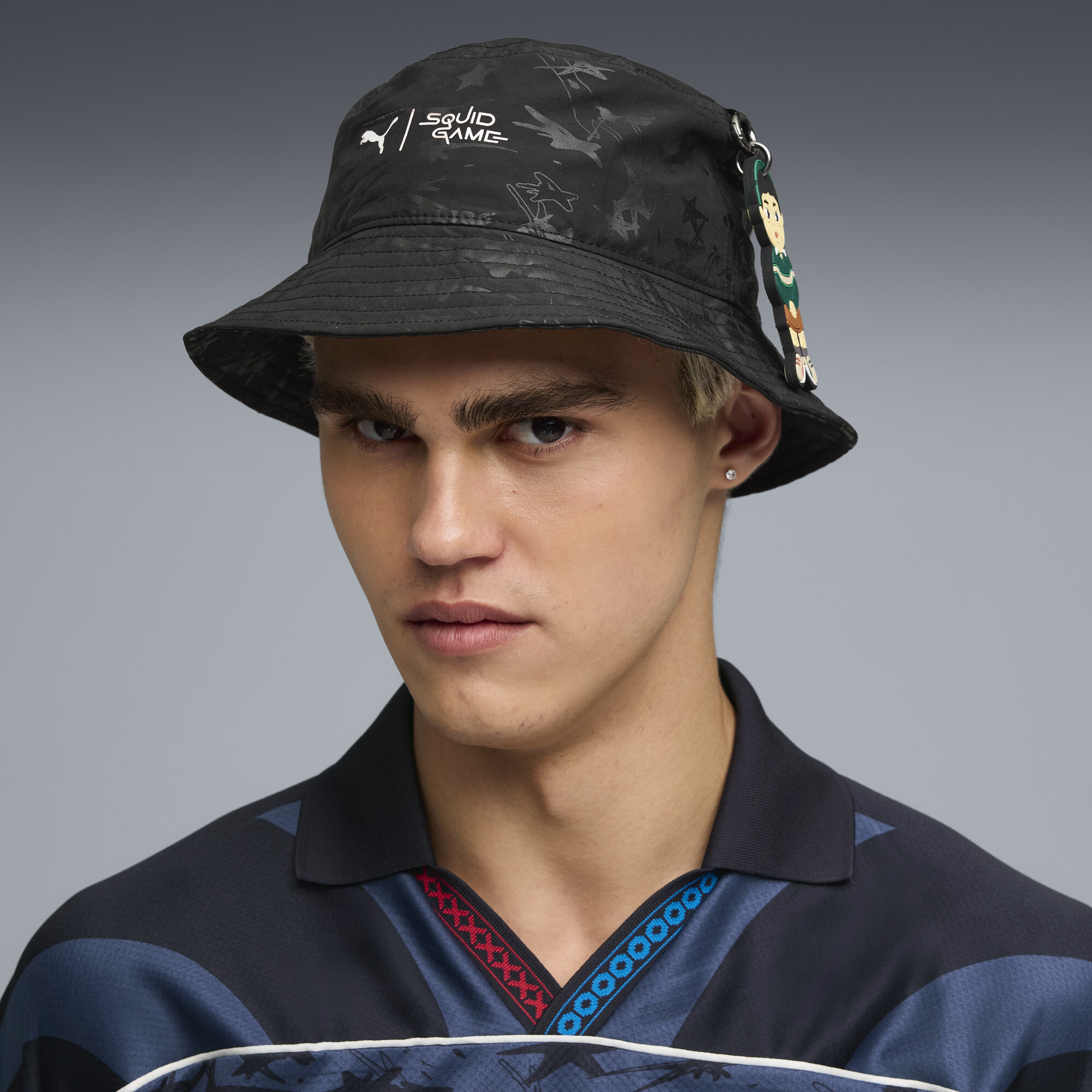 PUMA x SQUID GAME buckethat, Zwart, Maat L thumbnail 5