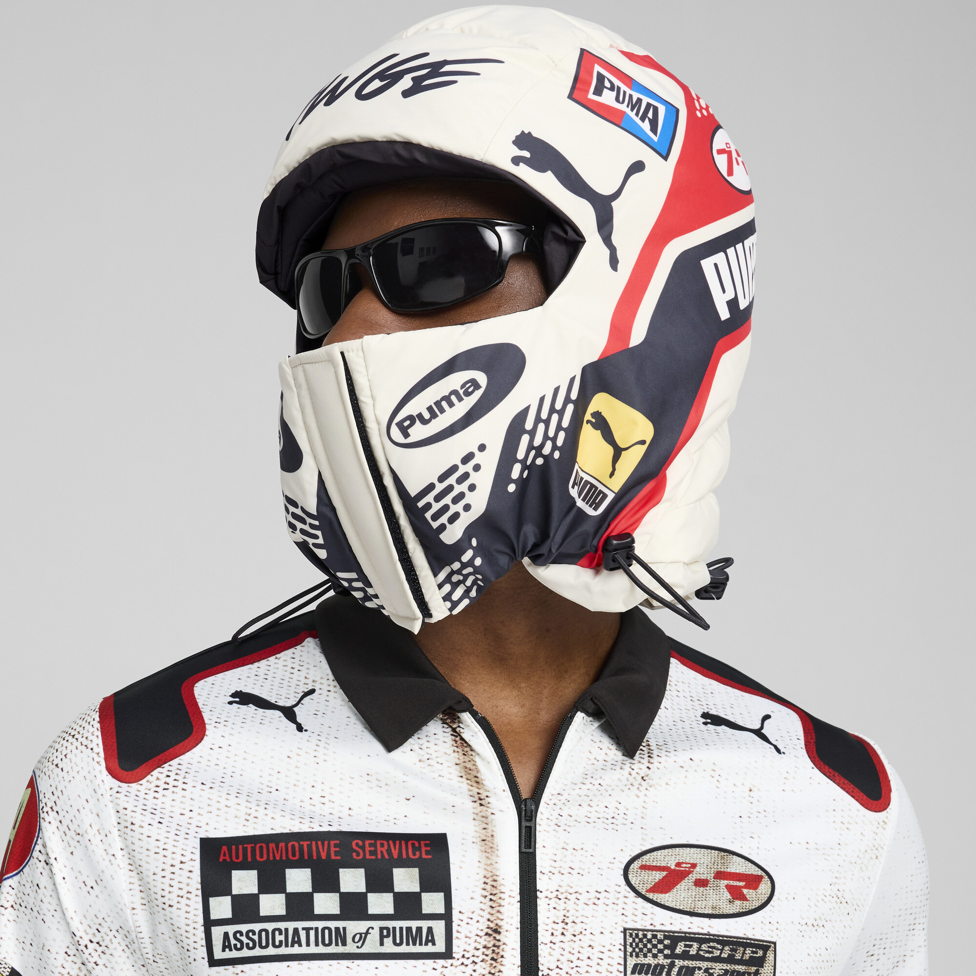 A$AP ROCKY X Puma Padded Balaclava, White, Size Adult, Accessories