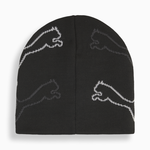 PUMA Cat Graphic Mid Crown Cuffless Beanie, PUMA Black, large-MEX
