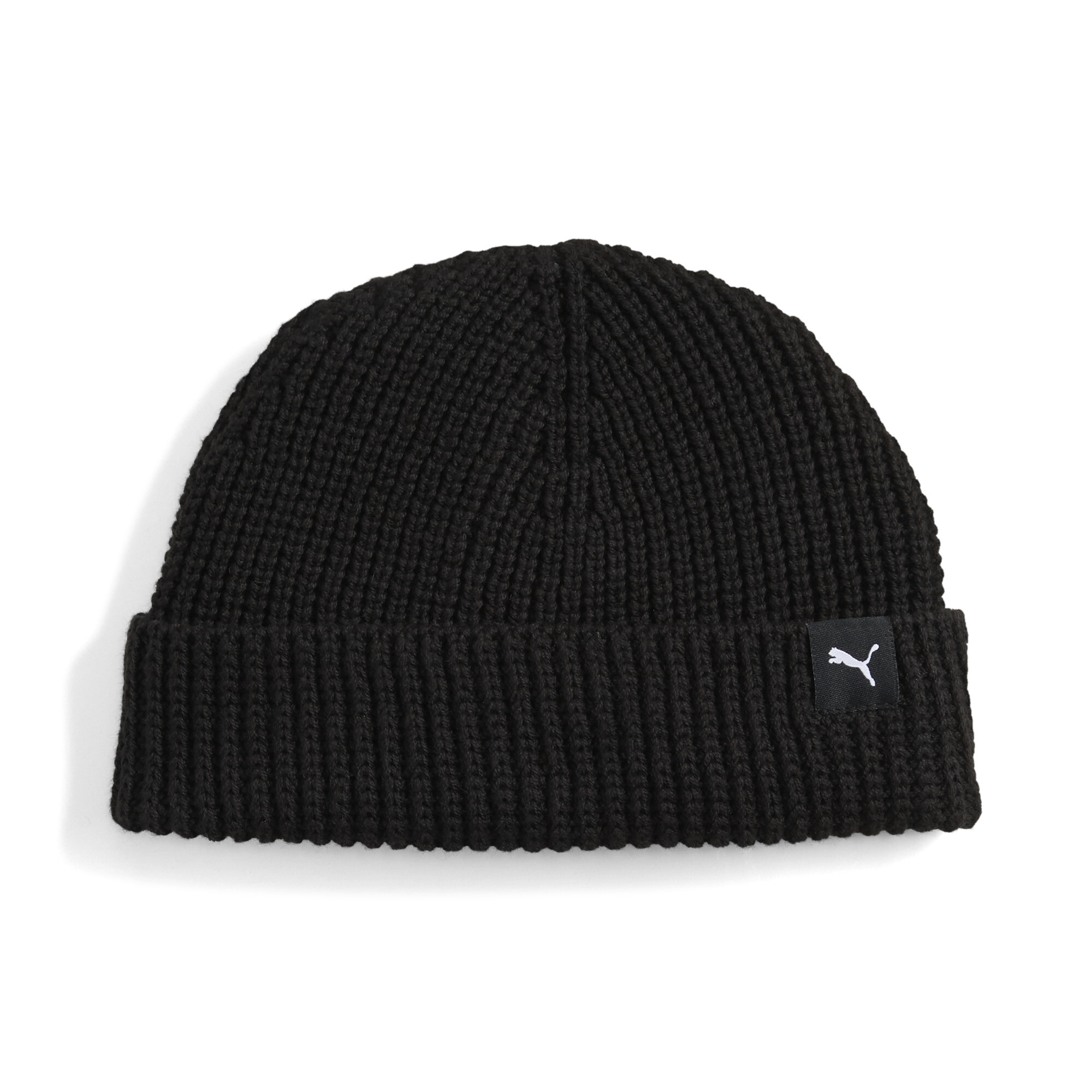 Puma Fisherman Adults Mini Beanie Hat In Black