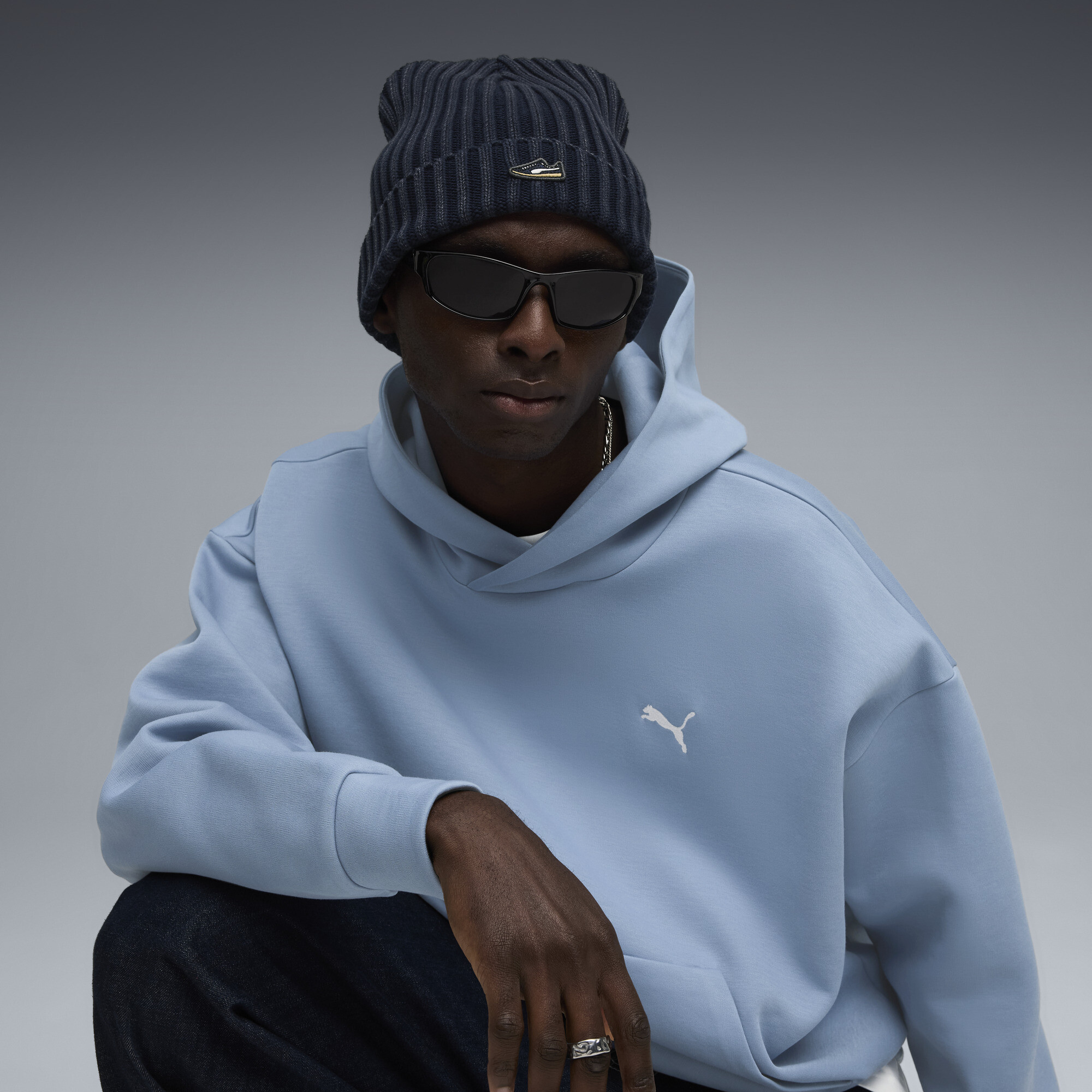 PUMA Premium Essentials beanie, Blauw thumbnail 4