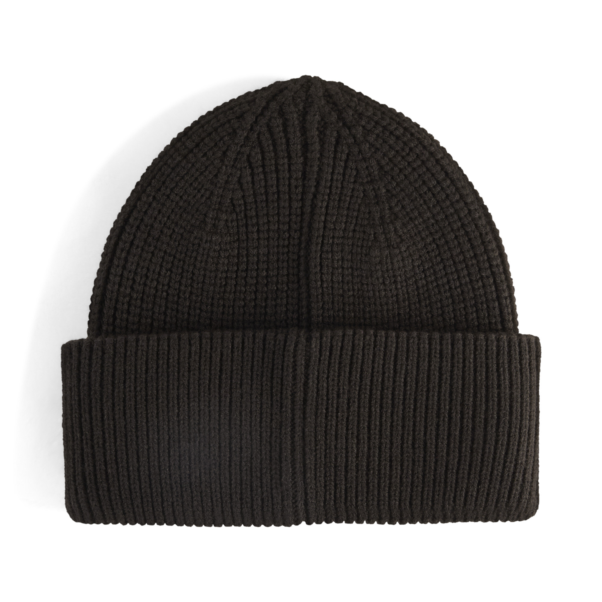 PUMA Wardrobe Essentials chunky beanie met middelhoge kruin, Zwart thumbnail 3