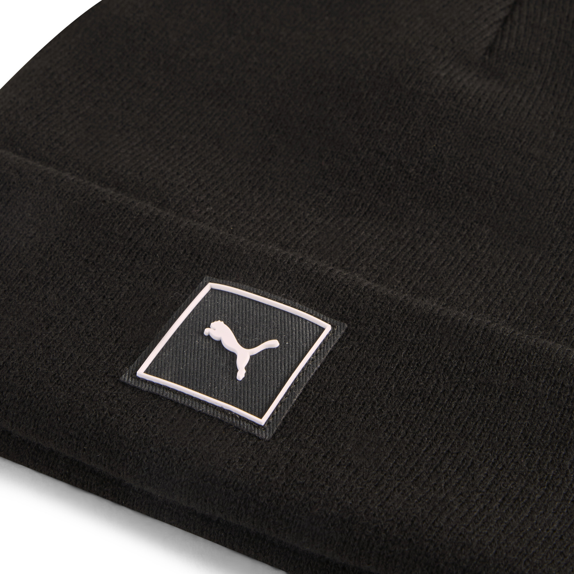 PUMA Wardrobe Essentials Beanie met hoge kruin, Zwart thumbnail 2